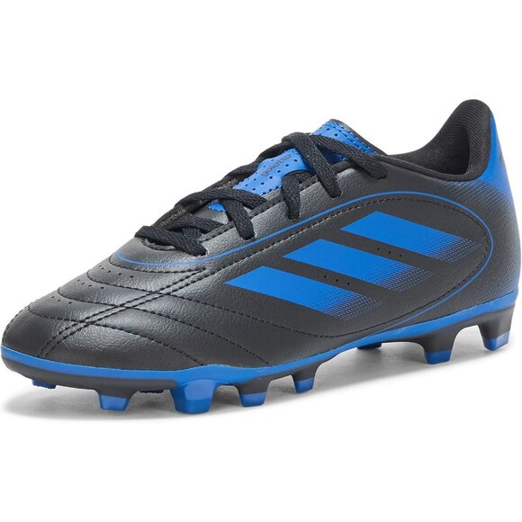 Unisex Child Black Blue Comfortable Goletto Ix Firm Multi Ground Lace Up Sneaker - Picture 1 of 8